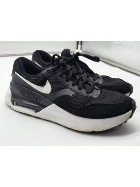 Nike Air Max SYSTM Shoes Mens Size 9.5 Black Mesh Damaged Sneakers DM9537-001